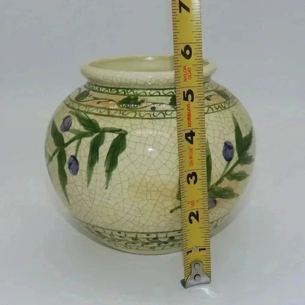 Decorative Ceramic Vase Flower Pot Crackle Mediterranean Design
